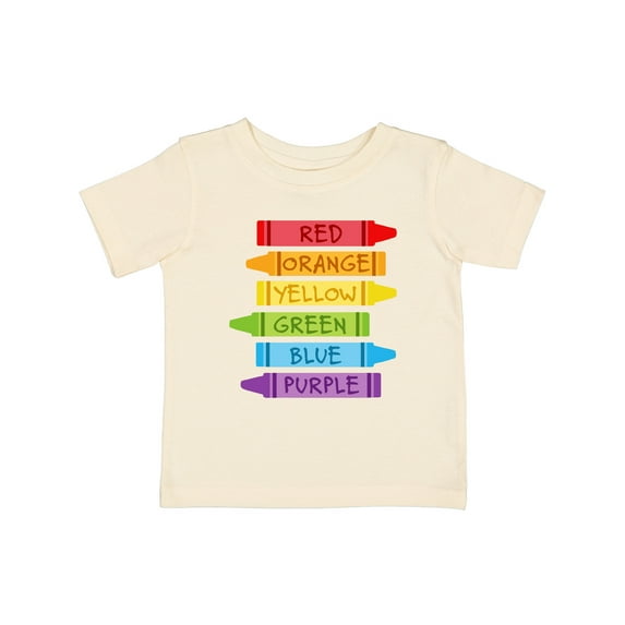 Inktastic Colored Crayons Boys or Girls Baby T-Shirt
