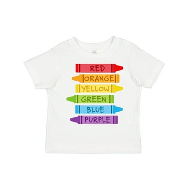 Inktastic Colored Crayons Boys or Girls Toddler T-Shirt