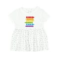 thumbnail image 1 of Inktastic Colored Crayons Girls Baby Dress, 1 of 5