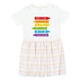 thumbnail image 1 of Inktastic Colored Crayons Girls Toddler Dress, 1 of 5