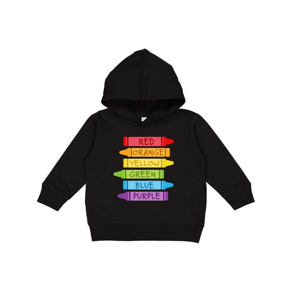 Inktastic Colored Crayons Toddler Hoodie