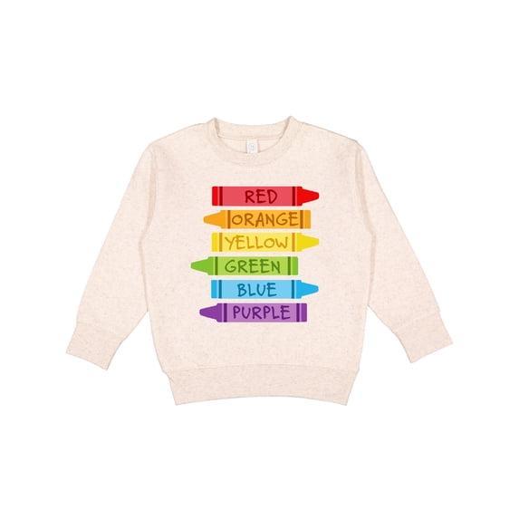 Inktastic Colored Crayons Toddler Sweatshirt