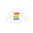 thumbnail image 1 of Inktastic Colored Crayons Toddler Sweatshirt, 1 of 4