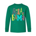 thumbnail image 1 of Inktastic Colorful Alabama State Long Sleeve Youth T-Shirt, 1 of 5
