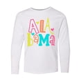 thumbnail image 1 of Inktastic Colorful Alabama State Long Sleeve Youth T-Shirt, 1 of 5
