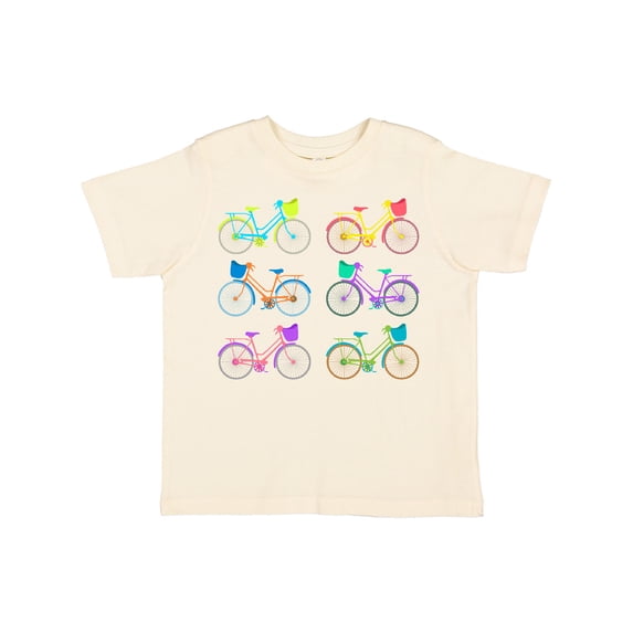 Inktastic Colorful Bicycles Boys or Girls Toddler T-Shirt