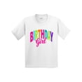 thumbnail image 1 of Inktastic Colorful Birthday Girl Youth T-Shirt, 1 of 5