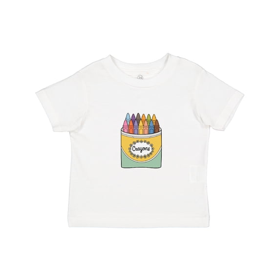 Inktastic Colorful Box of Crayons Boys Toddler T-Shirt