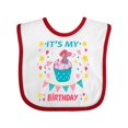 thumbnail image 1 of Inktastic Colorful Cupcake and Confetti Girls 2nd Birthday Boys or Girls Baby Bib, 1 of 4
