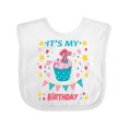 thumbnail image 1 of Inktastic Colorful Cupcake and Confetti Girls 2nd Birthday Boys or Girls Baby Bib, 1 of 4