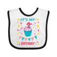 thumbnail image 1 of Inktastic Colorful Cupcake and Confetti Girls 2nd Birthday Boys or Girls Baby Bib, 1 of 4