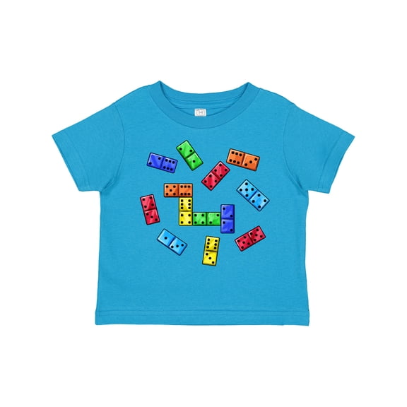 Inktastic Colorful Dominoes Boys or Girls Toddler T-Shirt