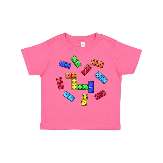 Inktastic Colorful Dominoes Boys or Girls Toddler T-Shirt