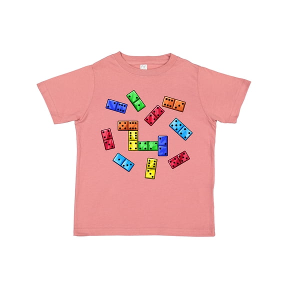 Inktastic Colorful Dominoes Boys or Girls Toddler T-Shirt