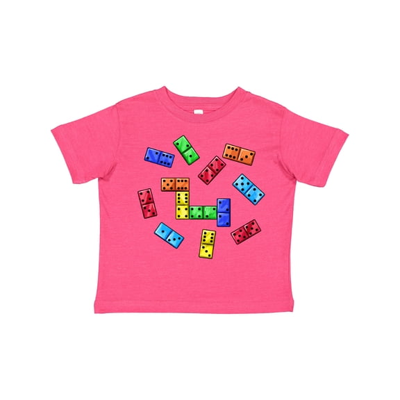 Inktastic Colorful Dominoes Boys or Girls Toddler T-Shirt