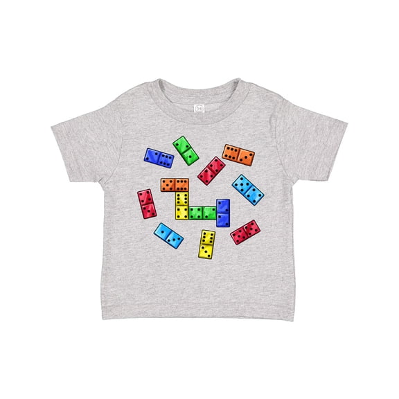 Inktastic Colorful Dominoes Boys or Girls Toddler T-Shirt
