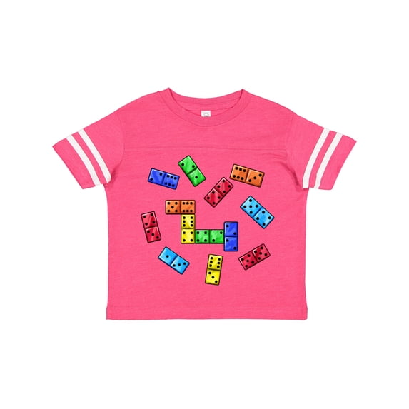 Inktastic Colorful Dominoes Boys or Girls Toddler T-Shirt