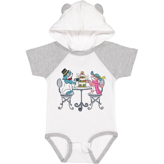 Inktastic Colorful French Poodles With Tea Boys or Girls Baby Bodysuit