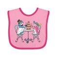 thumbnail image 1 of Inktastic Colorful French Poodles with Tea Boys or Girls Baby Bib, 1 of 4