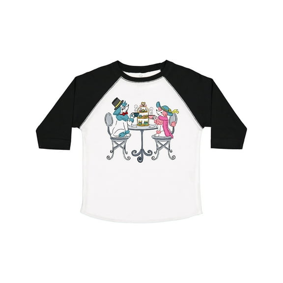 Inktastic Colorful French Poodles with Tea Boys or Girls Toddler T-Shirt