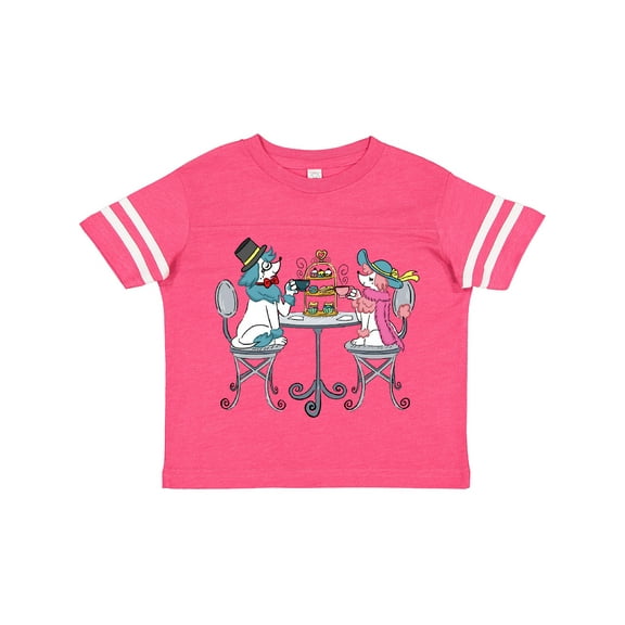 Inktastic Colorful French Poodles with Tea Boys or Girls Toddler T-Shirt
