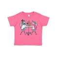thumbnail image 1 of Inktastic Colorful French Poodles with Tea Boys or Girls Toddler T-Shirt, 1 of 5