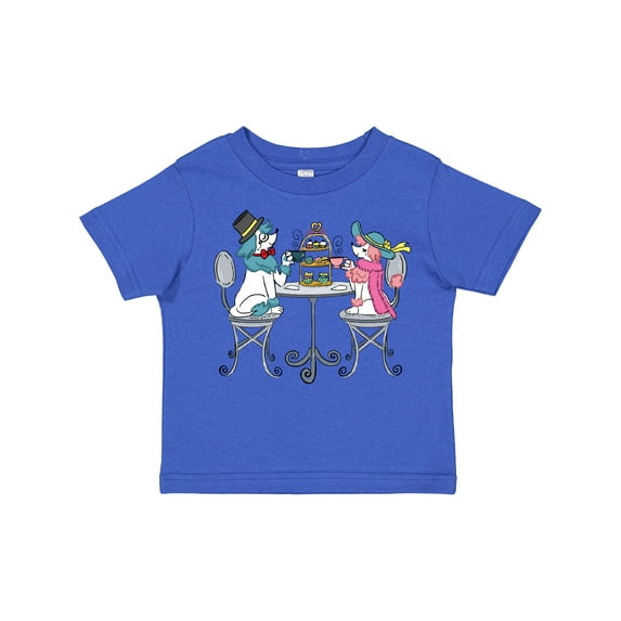 Inktastic Colorful French Poodles with Tea Boys or Girls Toddler T-Shirt