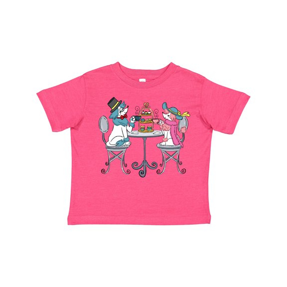 Inktastic Colorful French Poodles with Tea Boys or Girls Toddler T-Shirt