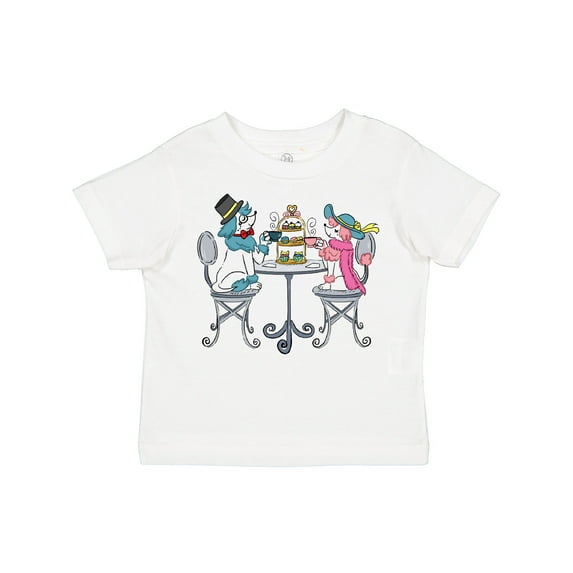 Inktastic Colorful French Poodles with Tea Boys or Girls Toddler T-Shirt