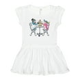 thumbnail image 1 of Inktastic Colorful French Poodles with Tea Girls Baby Dress, 1 of 5