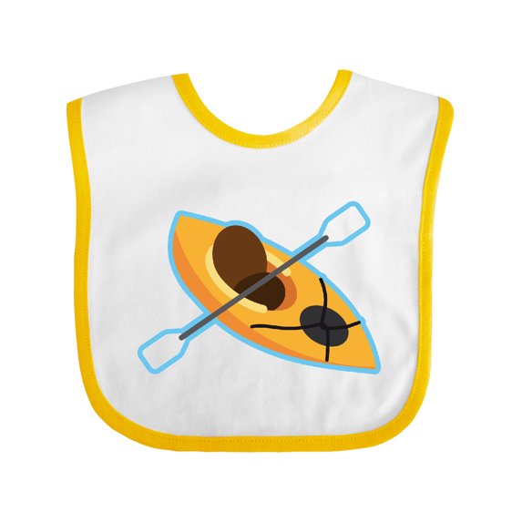 Inktastic Colorful Kayak Boys or Girls Baby Bib