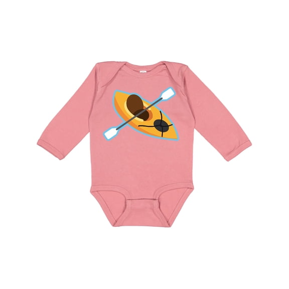 Inktastic Colorful Kayak Boys or Girls Long Sleeve Baby Bodysuit