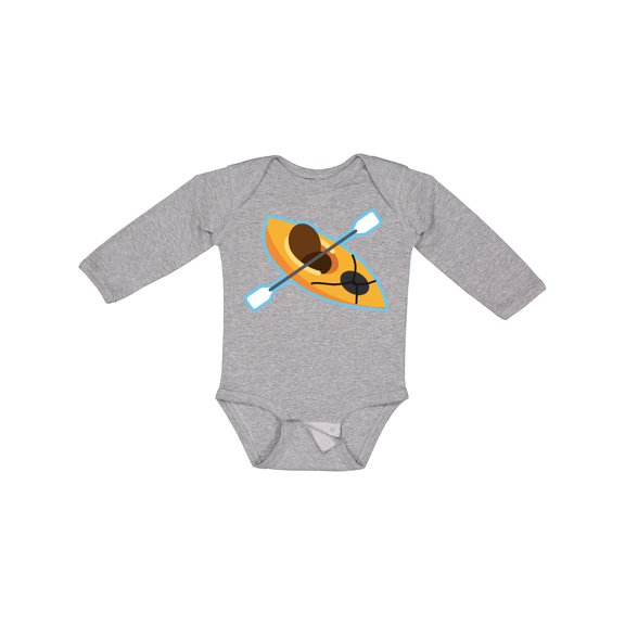 Inktastic Colorful Kayak Boys or Girls Long Sleeve Baby Bodysuit