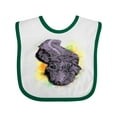 thumbnail image 1 of Inktastic Colorful Lurking Gator Boys or Girls Baby Bib, 1 of 4