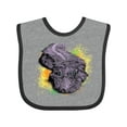 thumbnail image 1 of Inktastic Colorful Lurking Gator Boys or Girls Baby Bib, 1 of 4