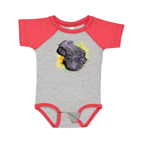 Inktastic Colorful Lurking Gator Boys or Girls Baby Bodysuit