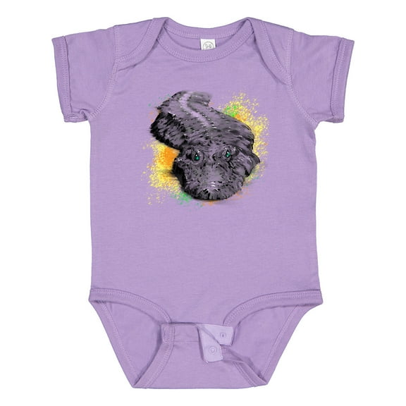 Inktastic Colorful Lurking Gator Boys or Girls Baby Bodysuit