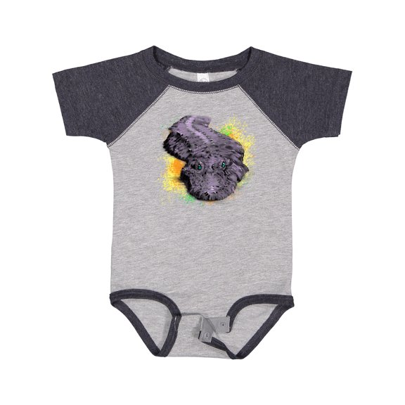 Inktastic Colorful Lurking Gator Boys or Girls Baby Bodysuit