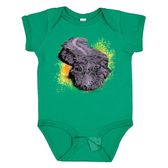 Inktastic Colorful Lurking Gator Boys or Girls Baby Bodysuit