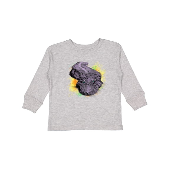 Inktastic Colorful Lurking Gator Boys or Girls Long Sleeve Toddler T-Shirt