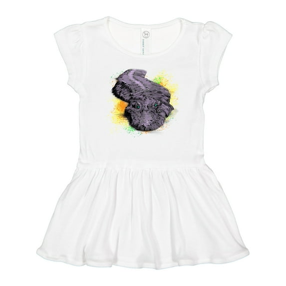 Inktastic Colorful Lurking Gator Girls Baby Dress
