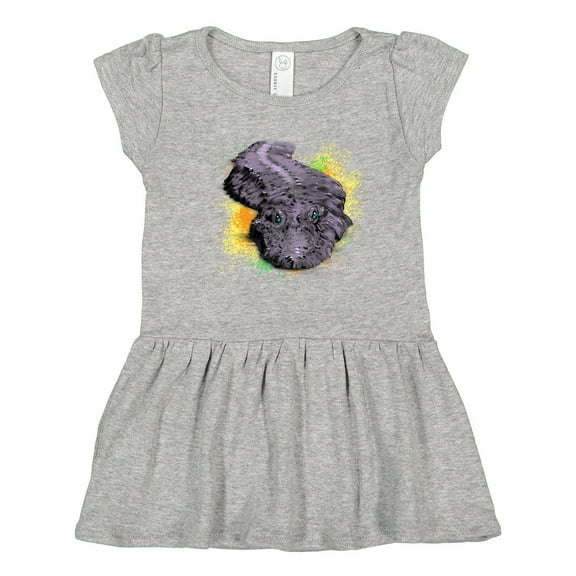 Inktastic Colorful Lurking Gator Girls Toddler Dress