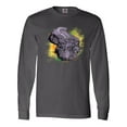 thumbnail image 1 of Inktastic Colorful Lurking Gator Long Sleeve T-Shirt, 1 of 5