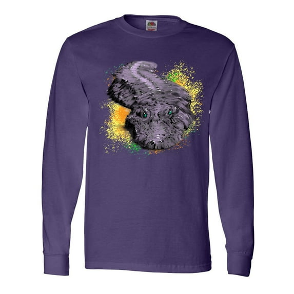 Inktastic Colorful Lurking Gator Long Sleeve T-Shirt