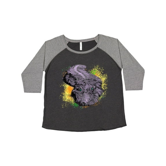 Inktastic Colorful Lurking Gator Women's Plus Size T-Shirt