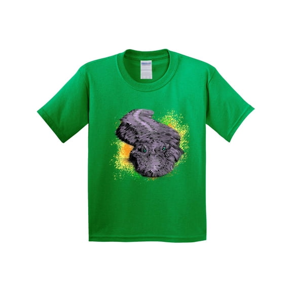 Inktastic Colorful Lurking Gator Youth T-Shirt