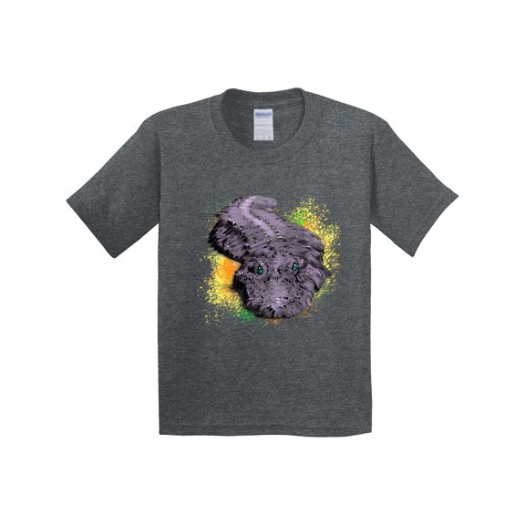 Inktastic Colorful Lurking Gator Youth T-Shirt
