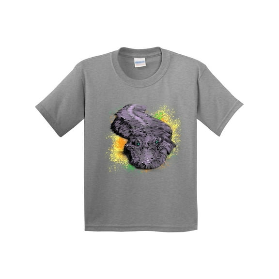 Inktastic Colorful Lurking Gator Youth T-Shirt