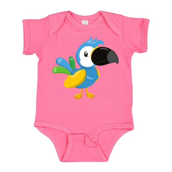 Inktastic Colorful Parrot, Tropical Parrot, Cute Parrot Boys or Girls Baby Bodysuit