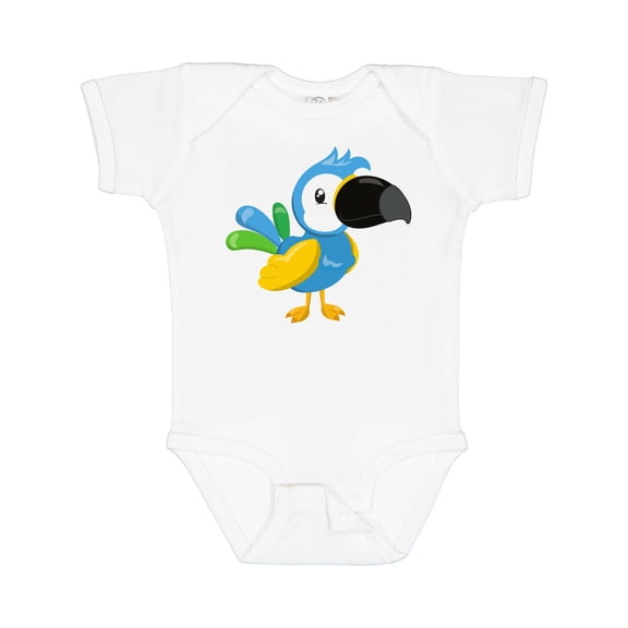 Inktastic Colorful Parrot, Tropical Parrot, Cute Parrot Boys or Girls Baby Bodysuit